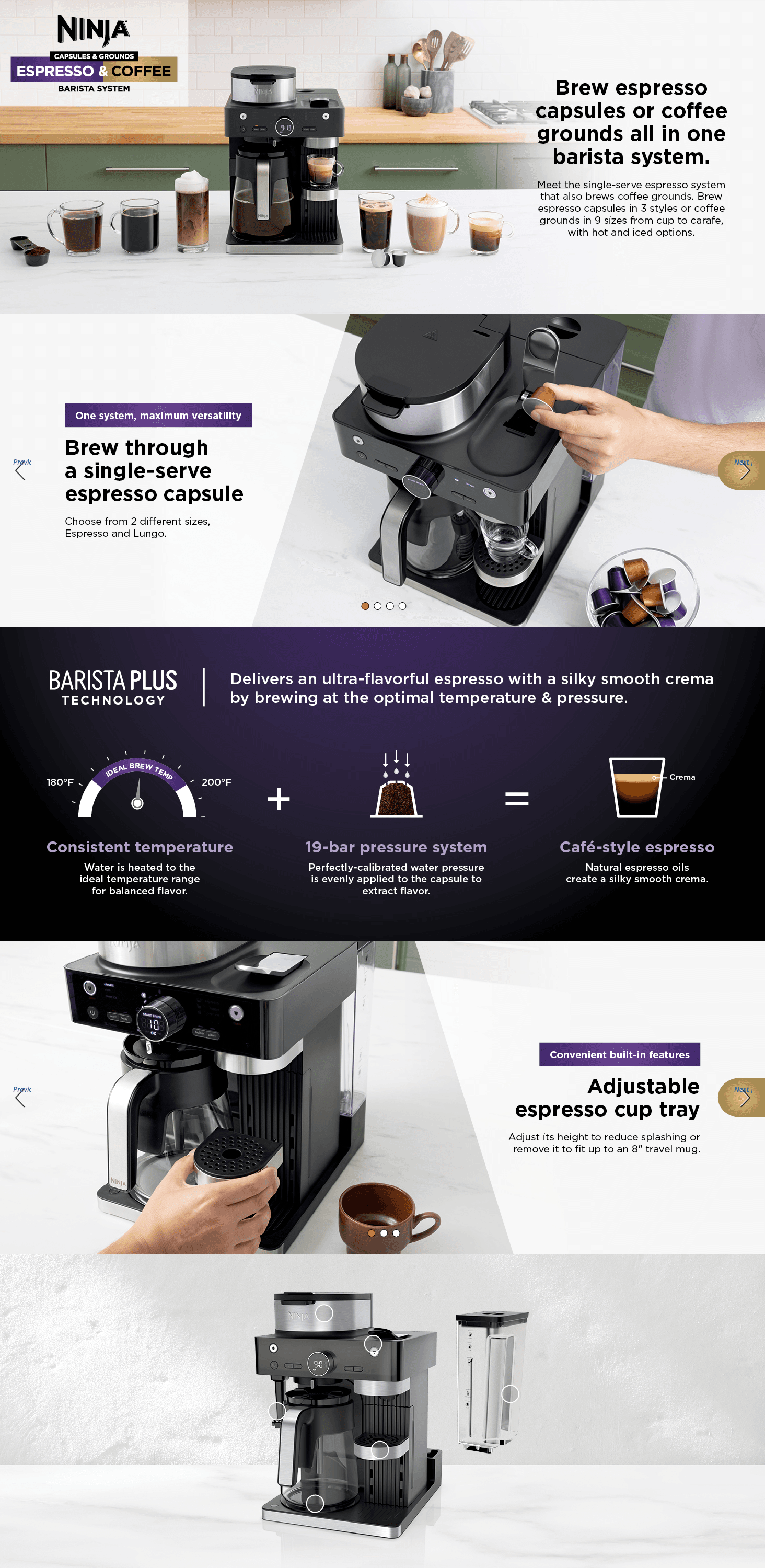 Amazon.com: Ninja Espresso & Coffee Maker & Barista System: A+ Premium