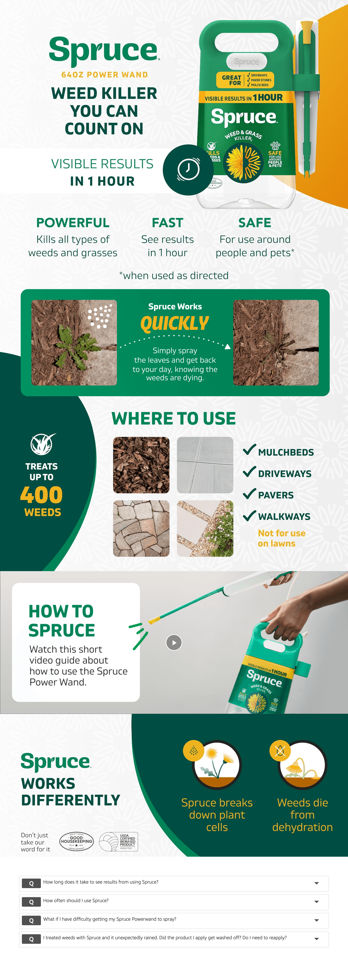 Amazon.com : Spruce Weed Killer Spray: A+ Premium
