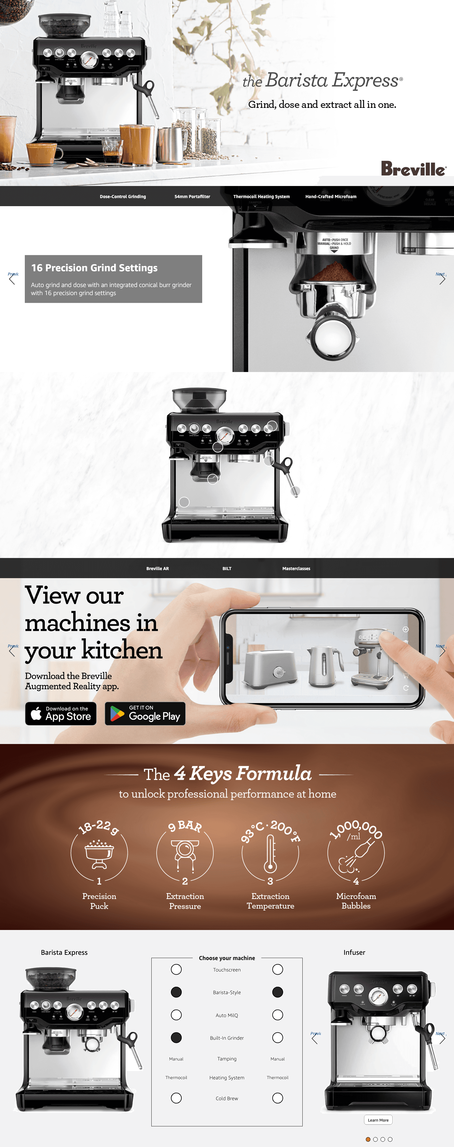 Amazon.com: Breville Barista Express Espresso Machine BES870BSXL: A+ Premium