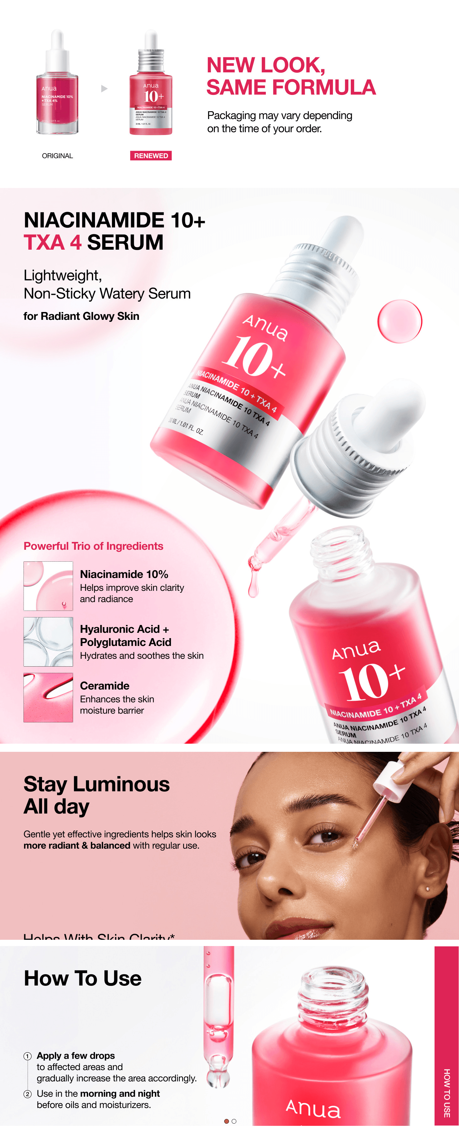 Amazon.com: ANUA Niacinamide 10 + TXA 4 Serum: A+ Premium