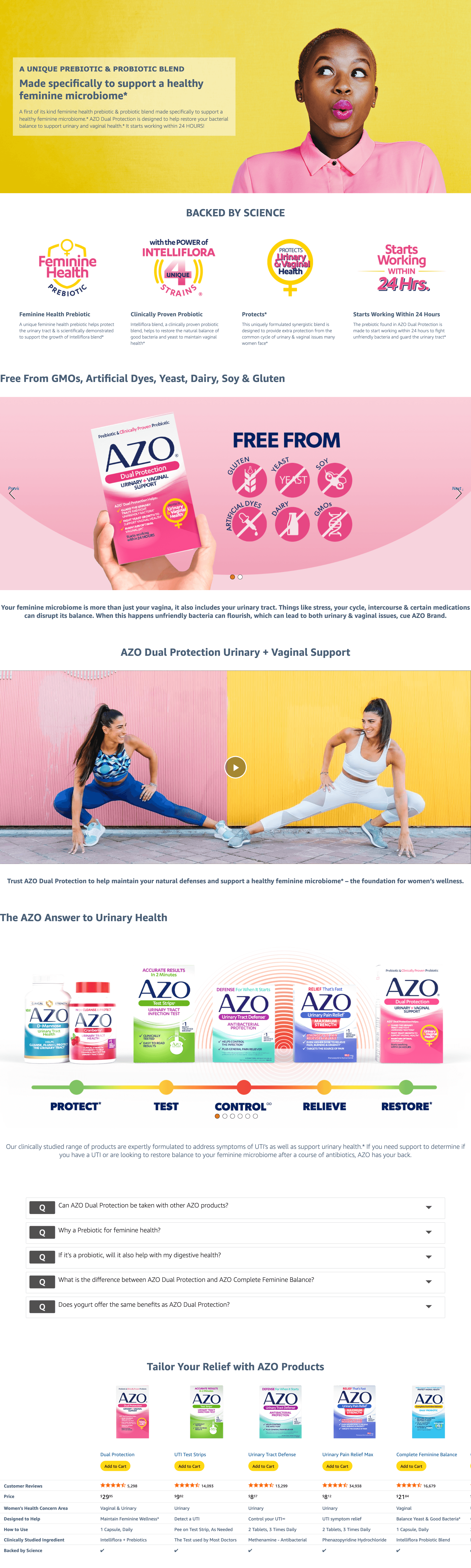 Amazon.com: AZO Dual Protection: A+ Premium