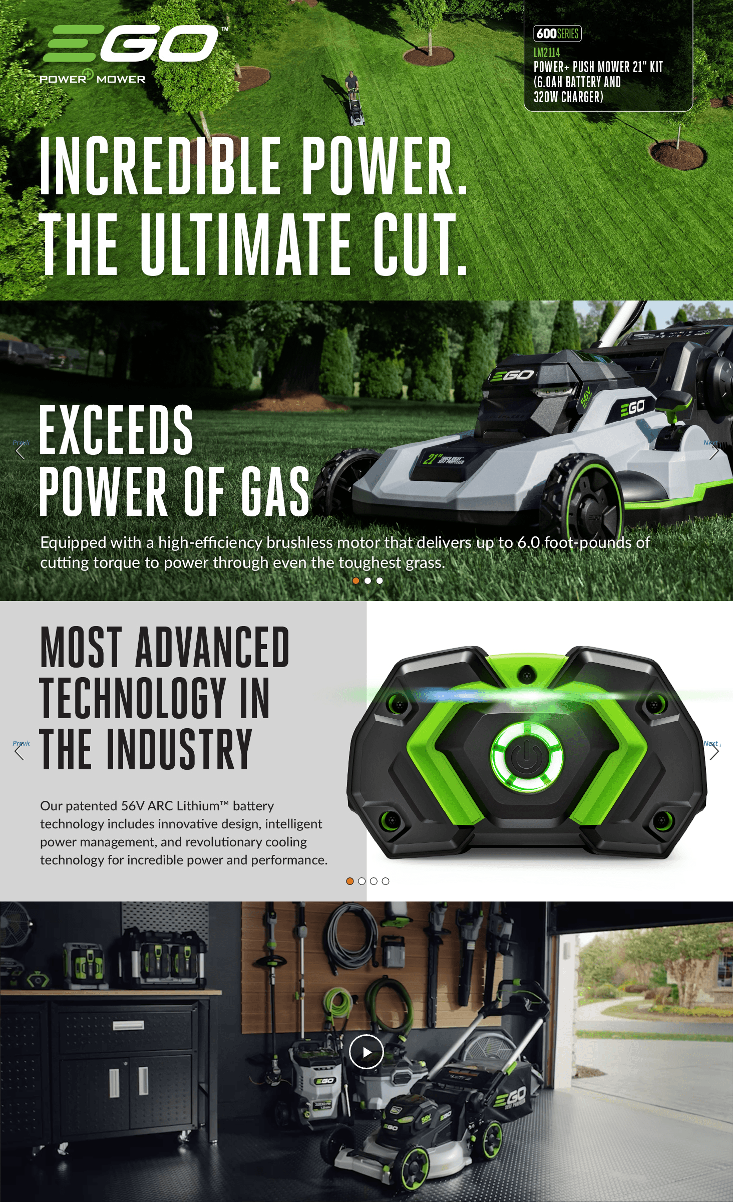 Amazon.com: EGO POWER+ Electric Lawn Mower: A+ Premium