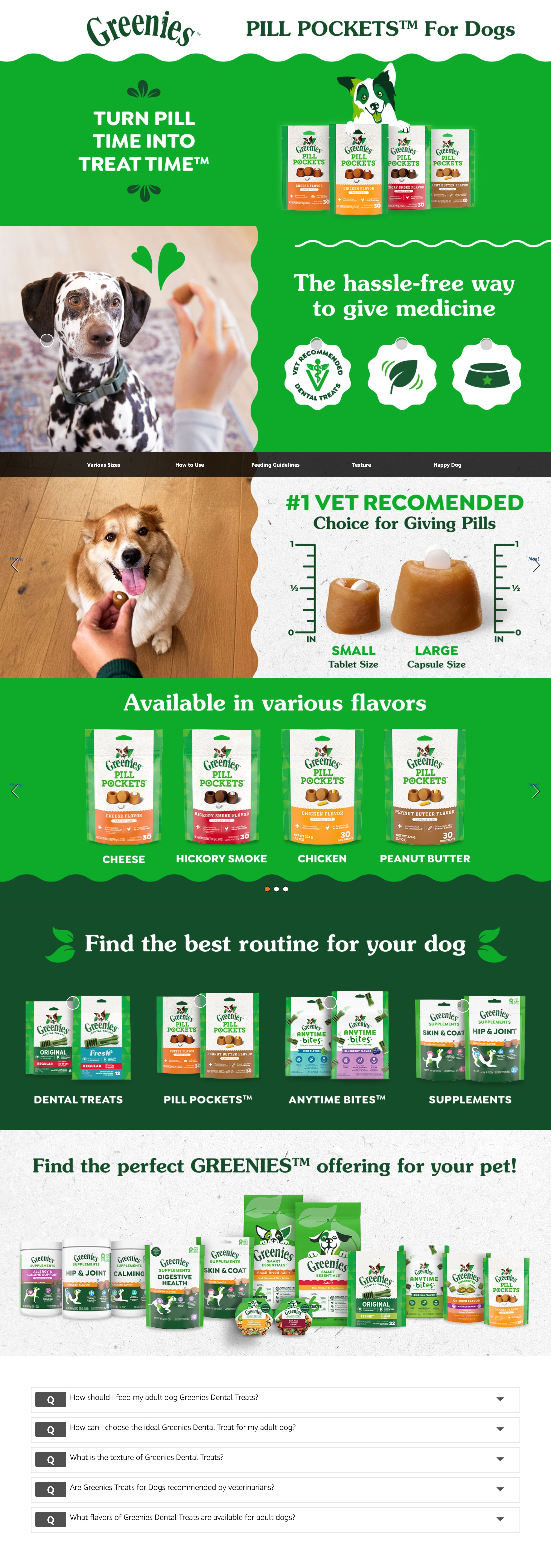 A+ Premium for Amazon.com: Greenies Pill Pockets for Dogs Large Size