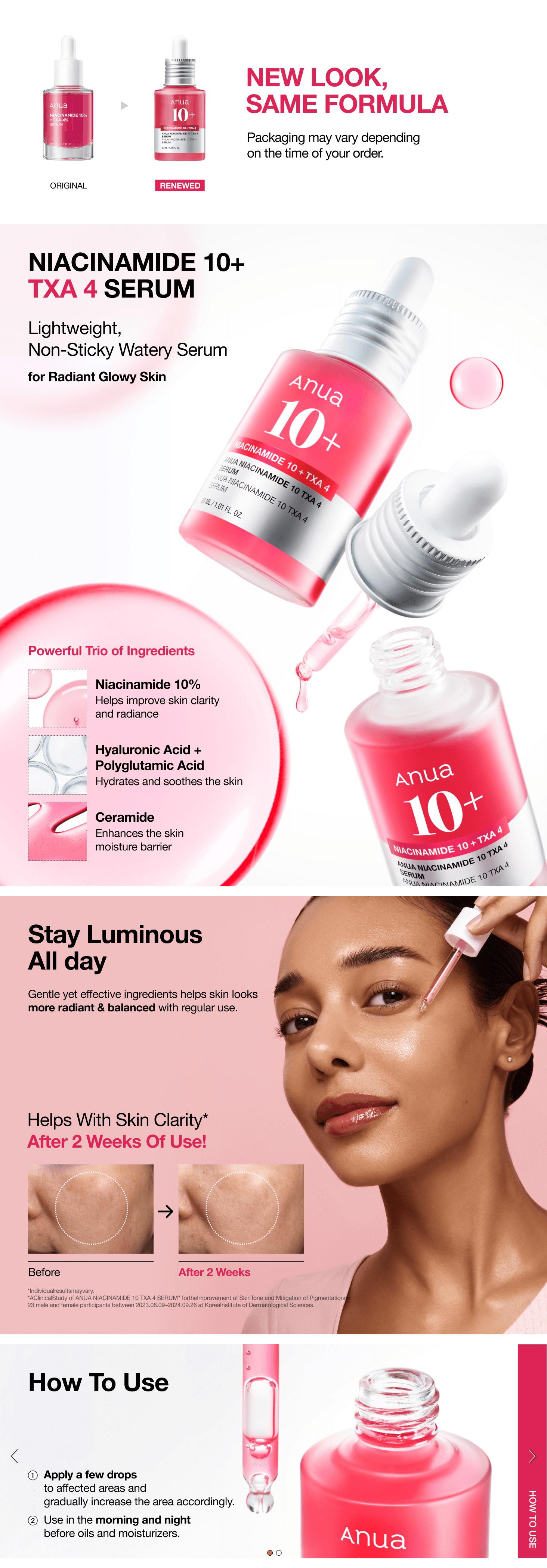 Amazon.com: ANUA Niacinamide 10 + TXA 4 Serum: A+ Premium