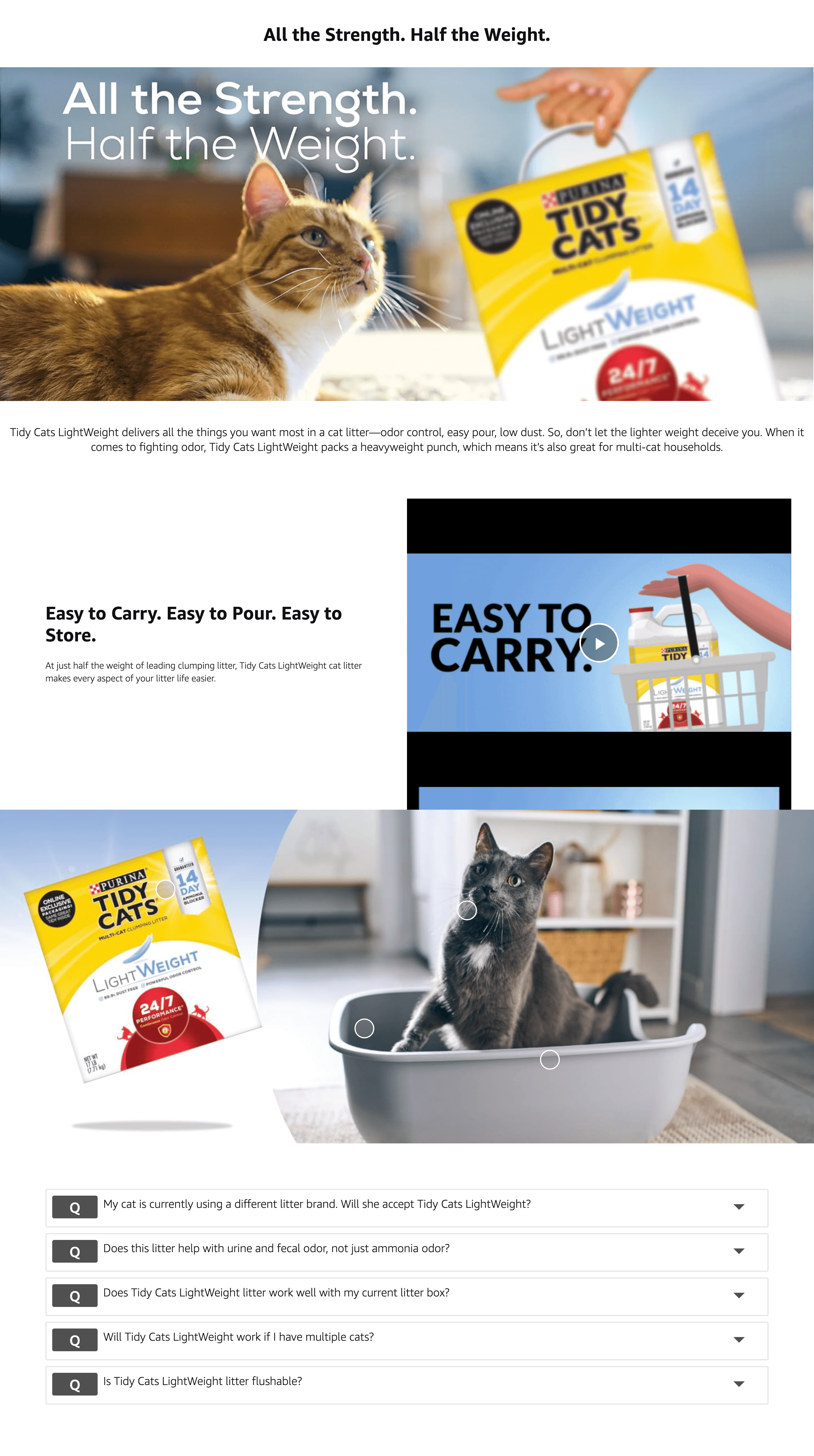 Amazon.com : Purina Tidy Cats Low Dust: A+ Premium