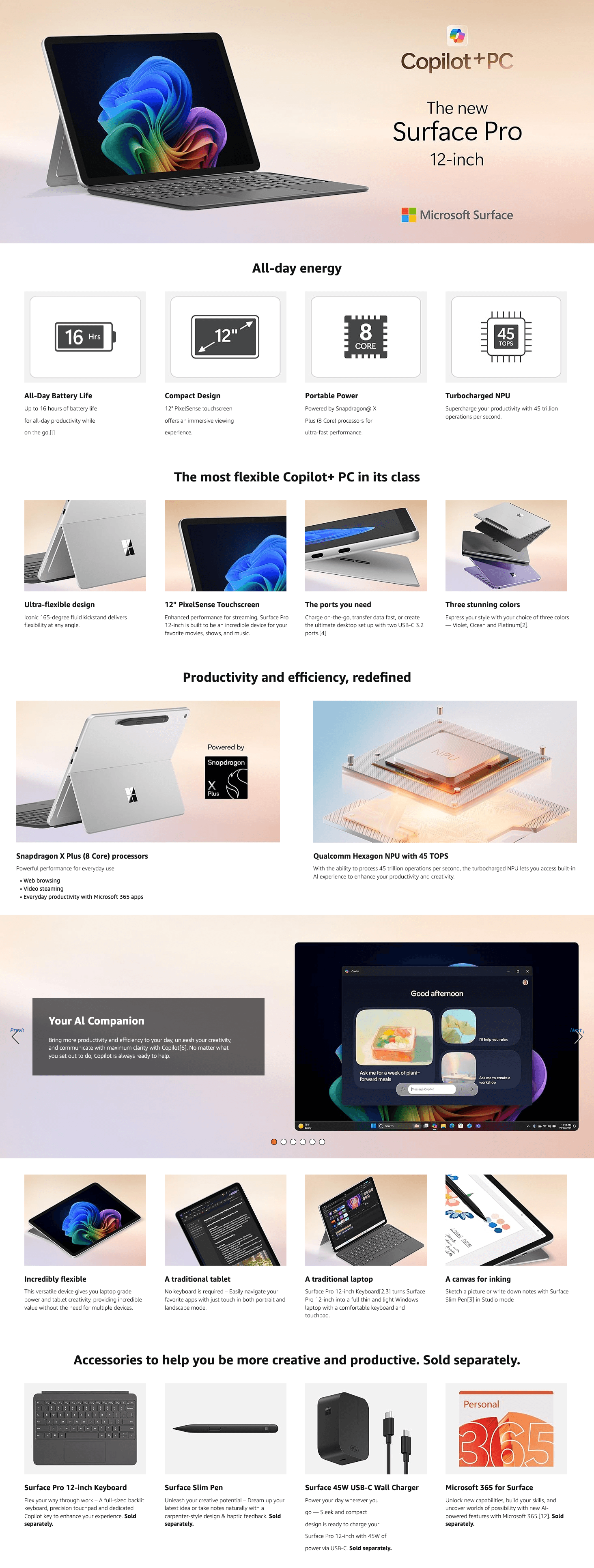 Amazon.com: Microsoft Surface Pro 2-in-1 Laptop/Tablet (2025): A+ Premium