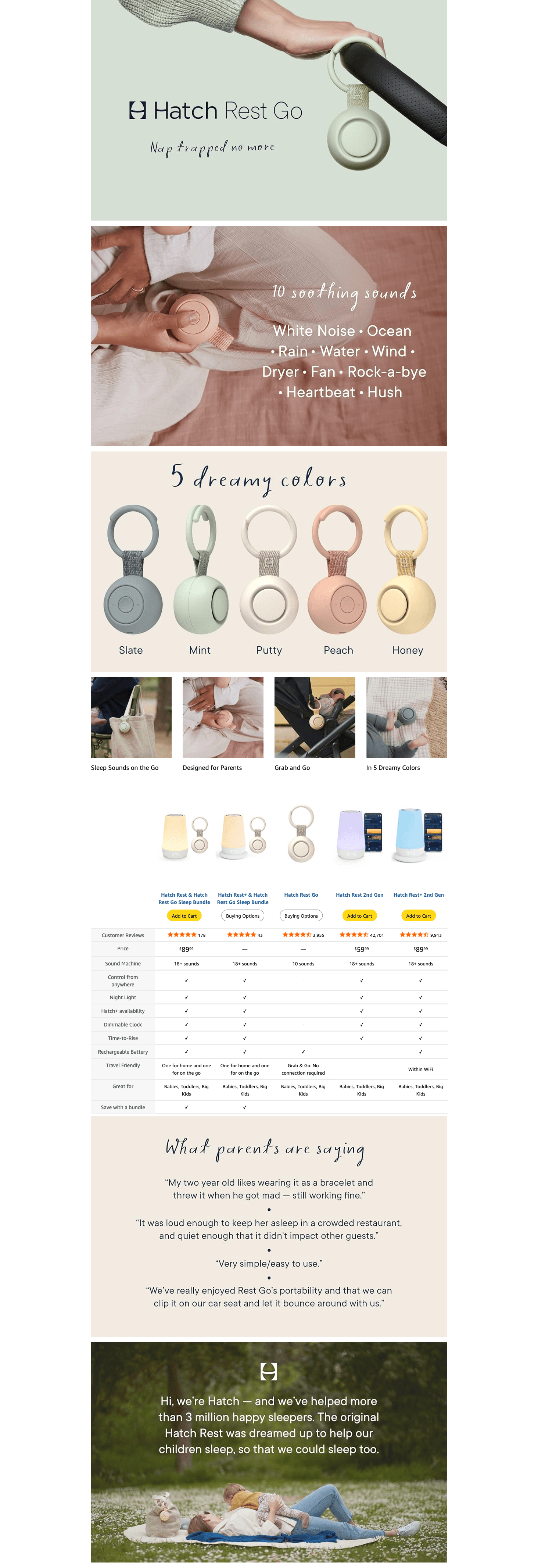 Amazon.com : Hatch Rest Go: A+ Premium