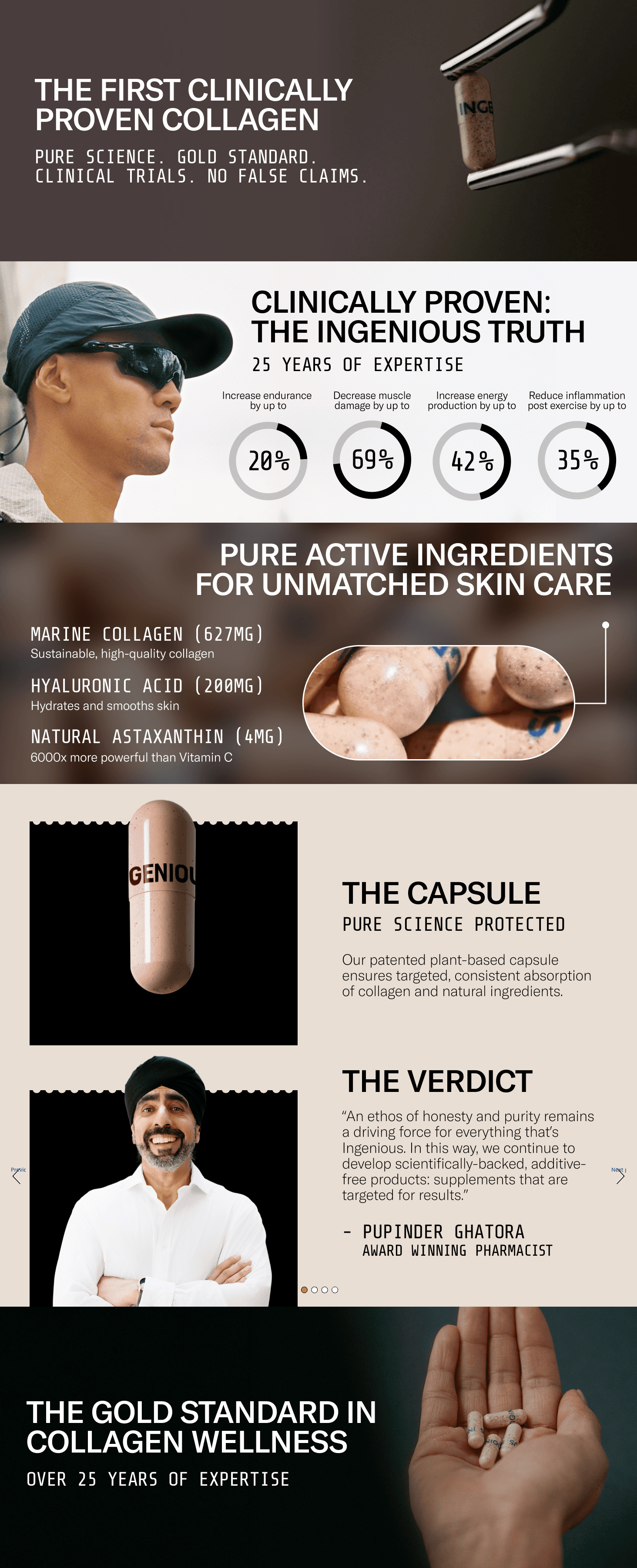 A+ Premium for INGENIOUS 100% Pure Marine Collagen Capsules