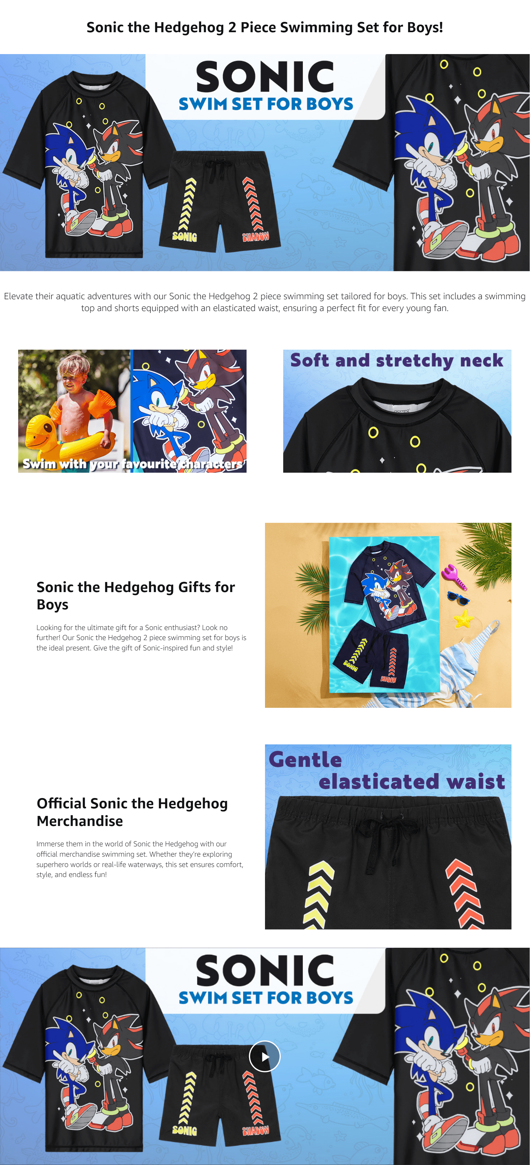 A+ Premium for Get Trend Swimsuit Set for Boys Teenagers 2 Pcs with Swimming Trunks & Boys Rash Vest…