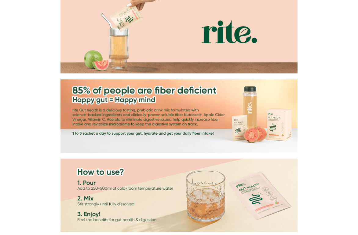 Gut Health Prebiotic Fibre Drink mix: A+ Premium