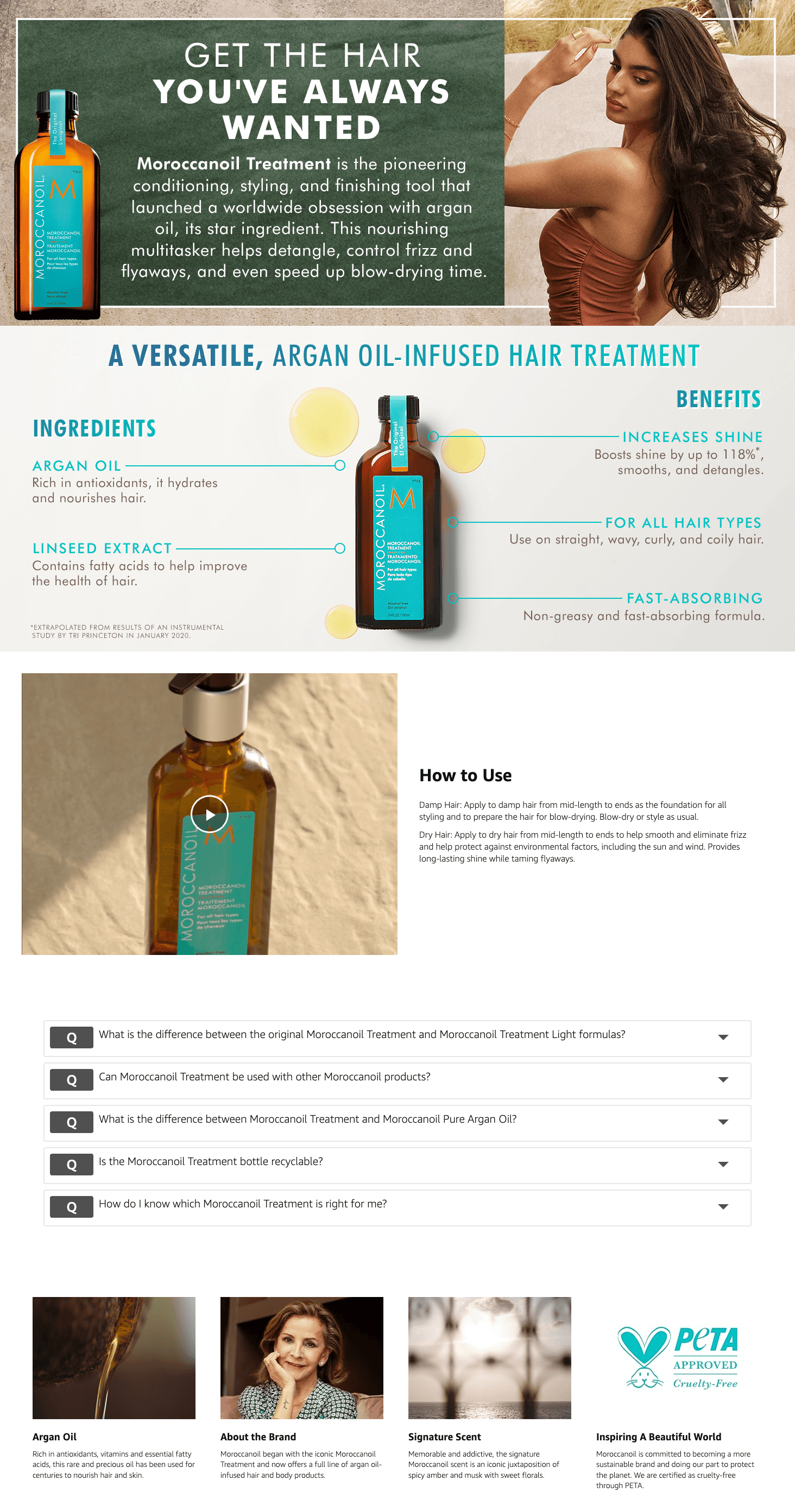 Amazon.com: Moroccanoil Treatment: A+ Premium