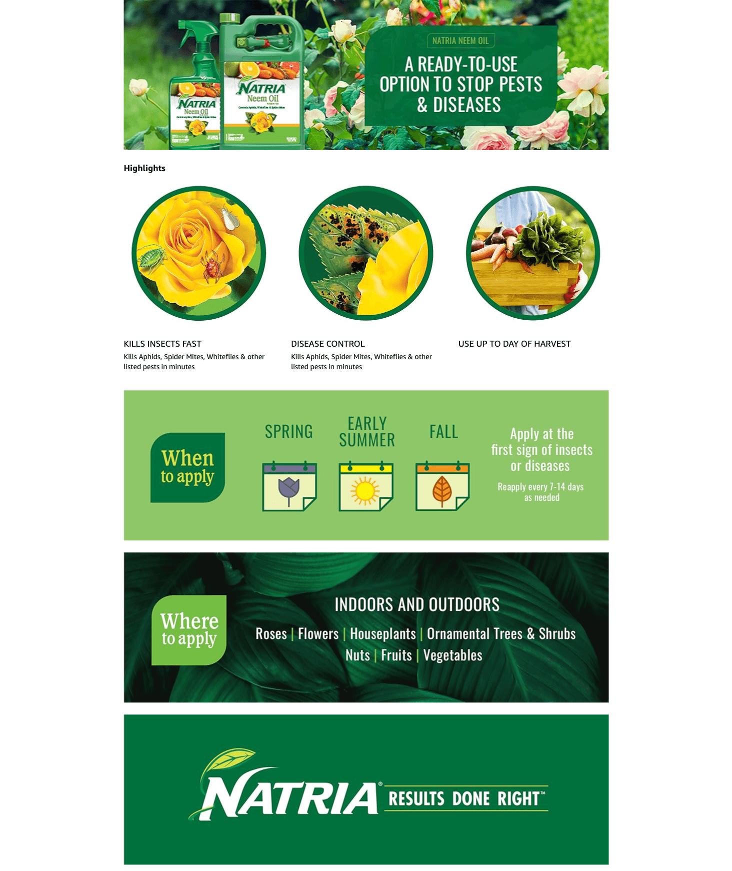 Amazon.com: NATRIA Neem Oil Spray for Plants: A+ Premium