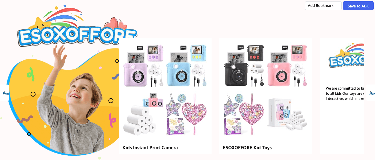 Amazon.com: ESOXOFFORE Instant Print Camera for Kids: Brand Stories