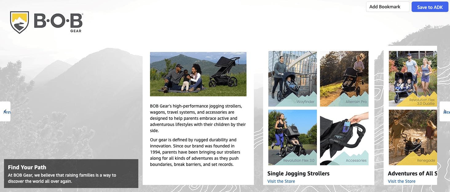 Amazon.com : BOB Gear Revolution Flex 3.0 Duallie Double Jogging Stroller: Brand Stories