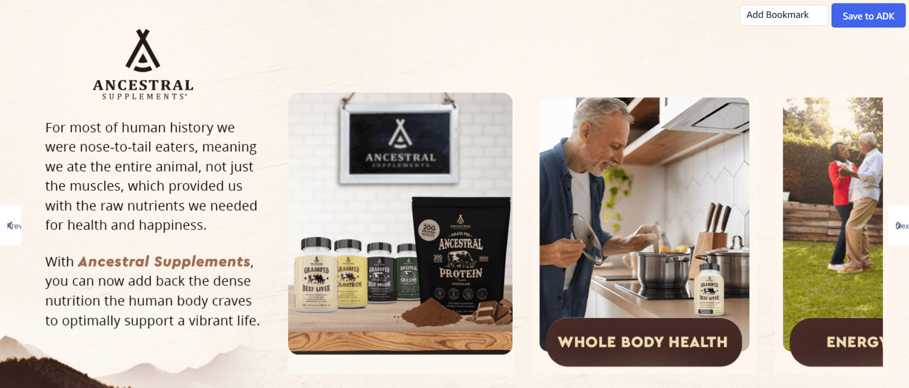 Brand Stories for Amazon.com: Ancestral Supplements Mofo
