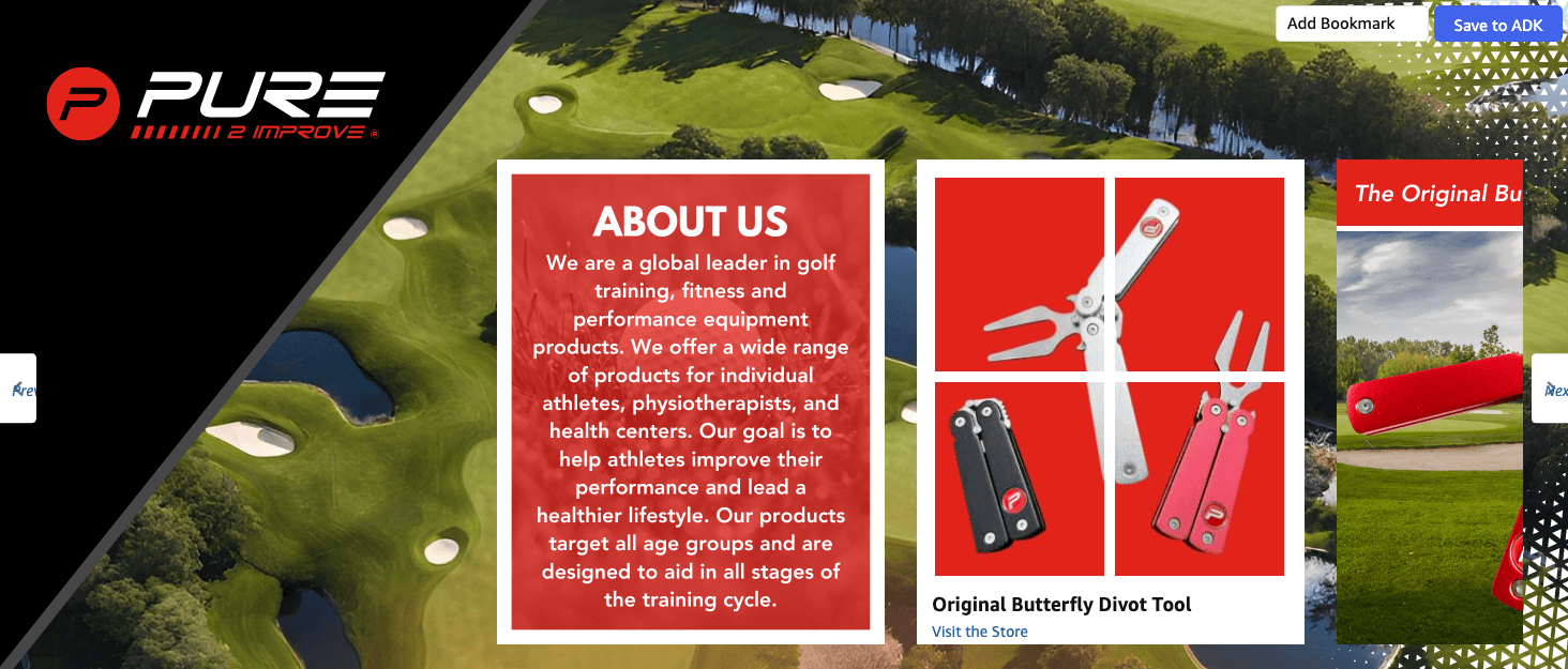 Amazon.com : Pure2Improve Putting Mini Mirror: Brand Stories