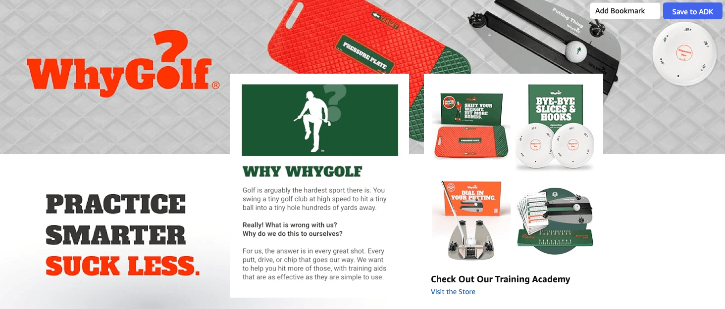 Brand Stories for Amazon.com : WHYGOLF Putting Thing