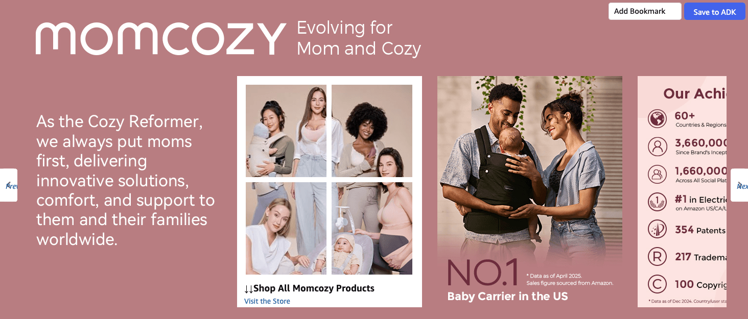 Amazon.com : Momcozy Baby Carrier: Brand Stories