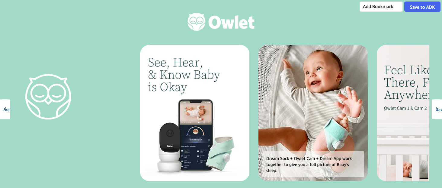 Amazon.com: Owlet Dream Sock®: Brand Stories