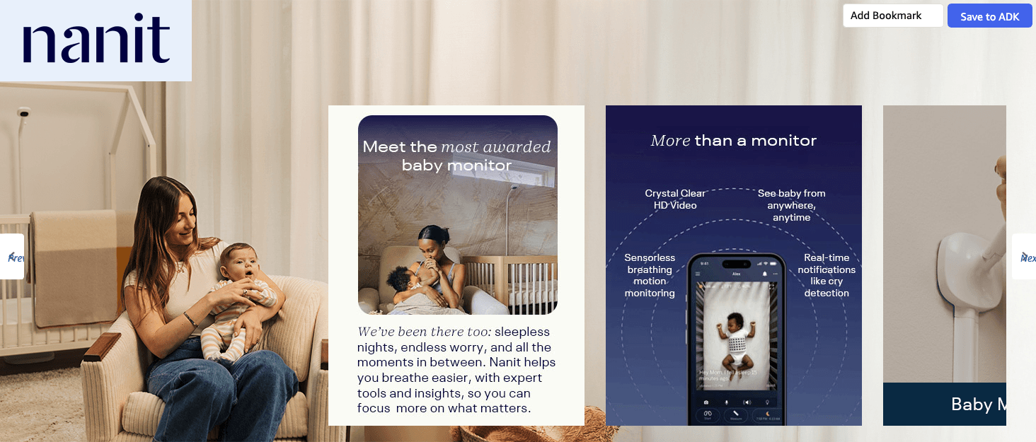 Amazon.com: Nanit Pro Smart Baby Monitor & Floor Stand with Breathing Band: Brand Stories