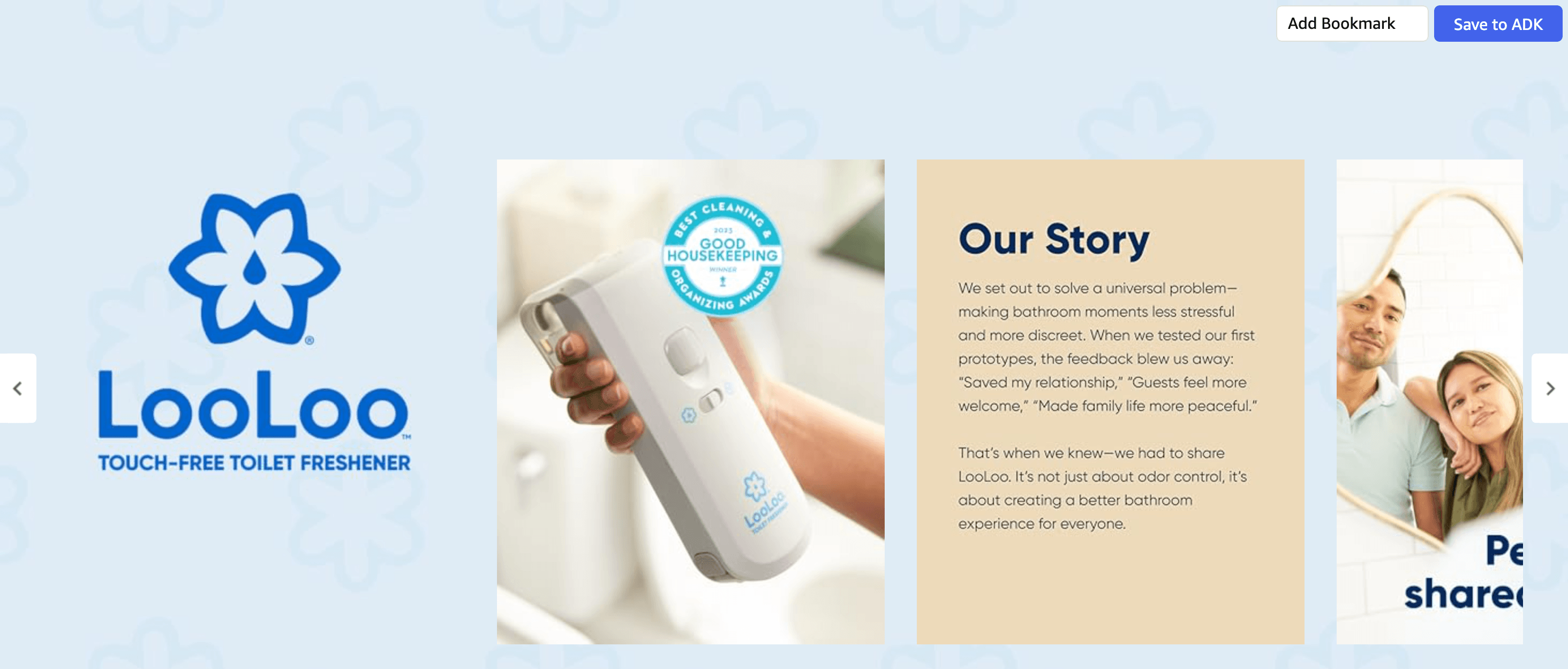 Amazon.com: LooLoo 3.0 Touch Free Toilet Freshener: Brand Stories