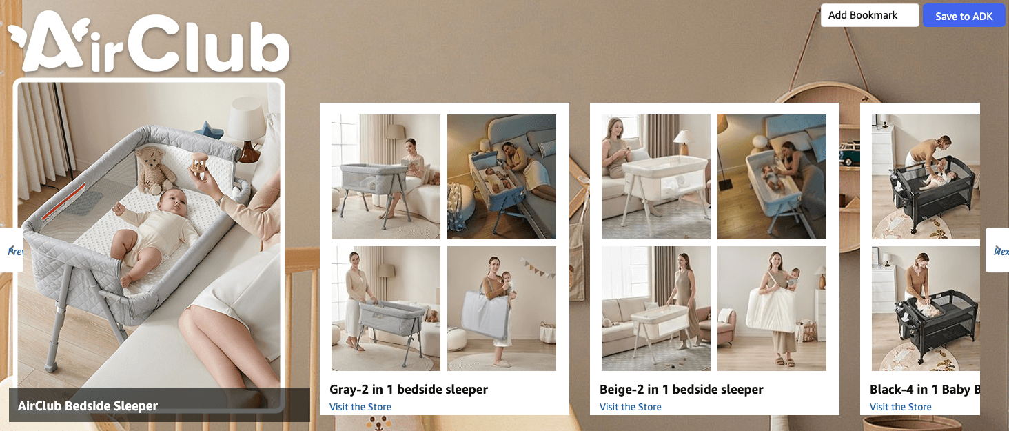 Amazon.com: AirClub Bassinet Bedside Sleeper: Brand Stories