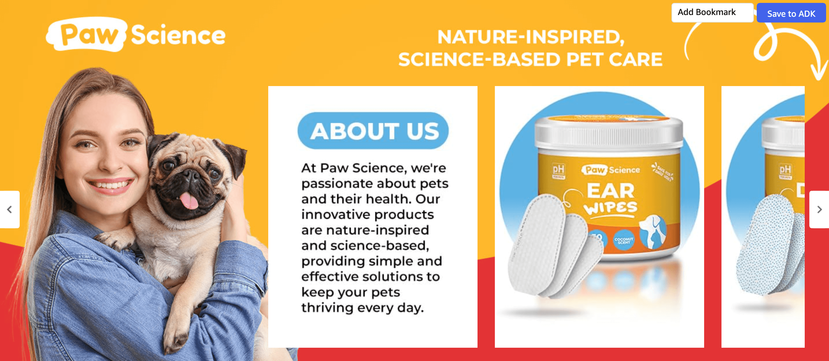 Amazon.com : Paw Science Dog Ear Cleaner Wipes: Brand Stories