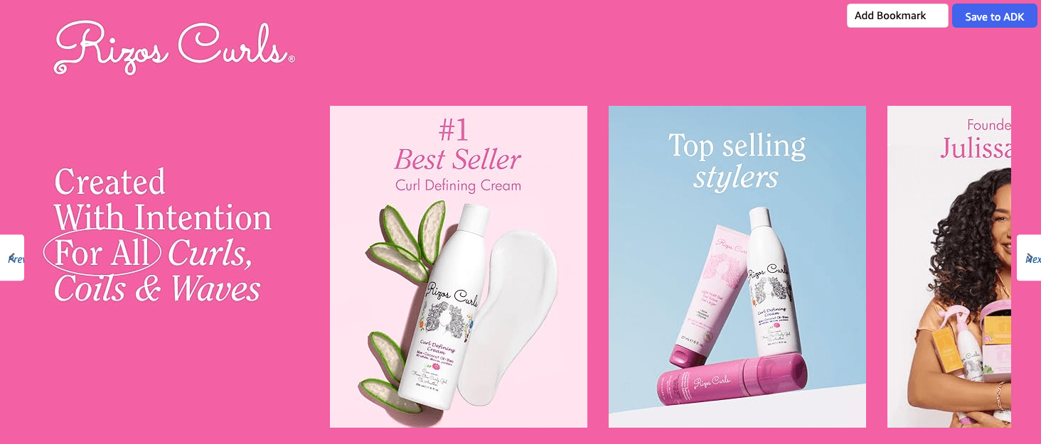 Brand Stories for Amazon.com: Rizos Curls Curl Defining Cream for Wavy