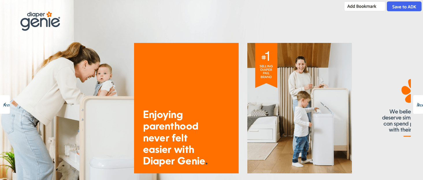 Amazon.com: Playtex Diaper Genie Complete Pail with Built-In Odor Controlling…: Brand Stories