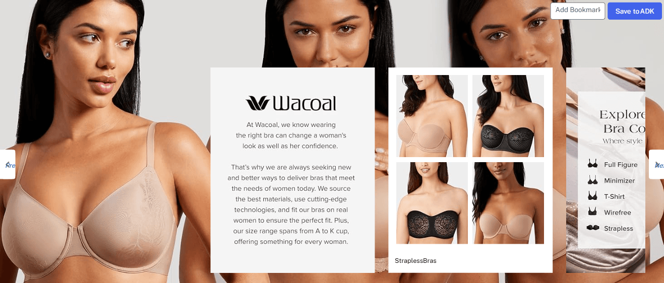 Brand Stories for Wacoal Women's Simone Unlined Full Coverage Underwire Sports Bra