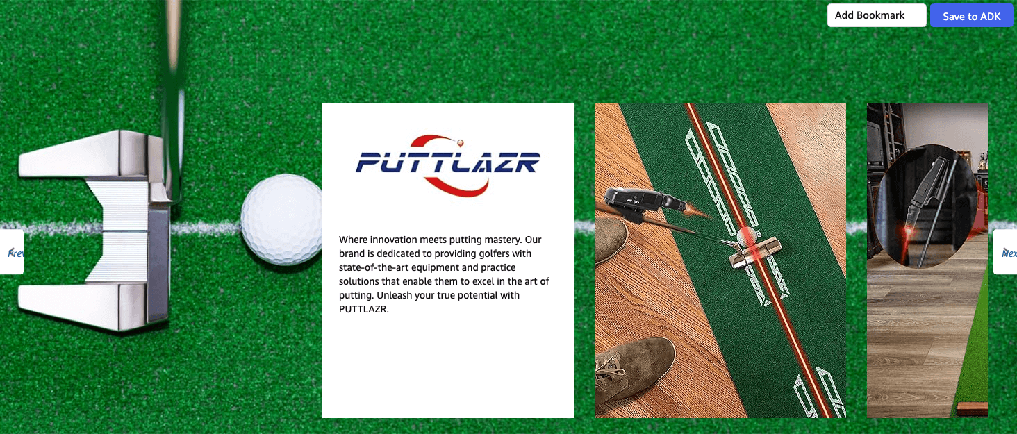 Amazon.com : PUTTLAZR Indoor Golf Training Aid: Brand Stories