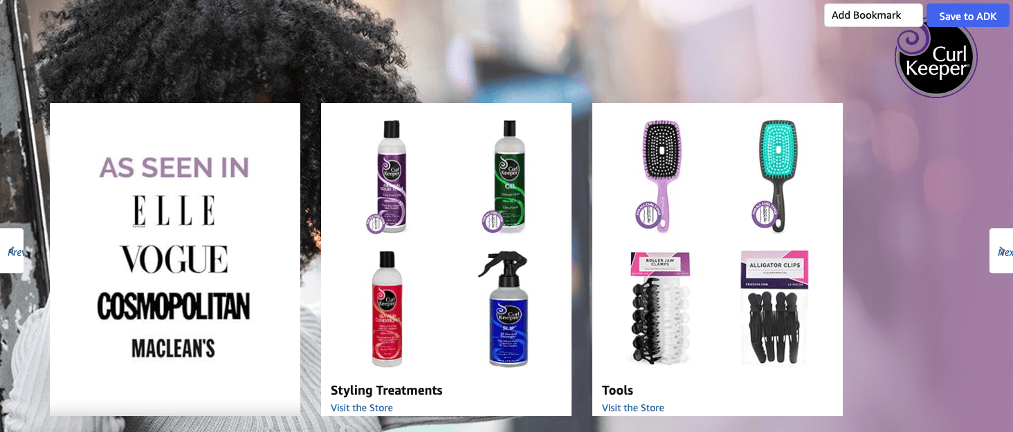 Amazon.com : Original Curl Keeper Anti-Frizz Curl Defining Hair Styler (8 Oz): Brand Stories