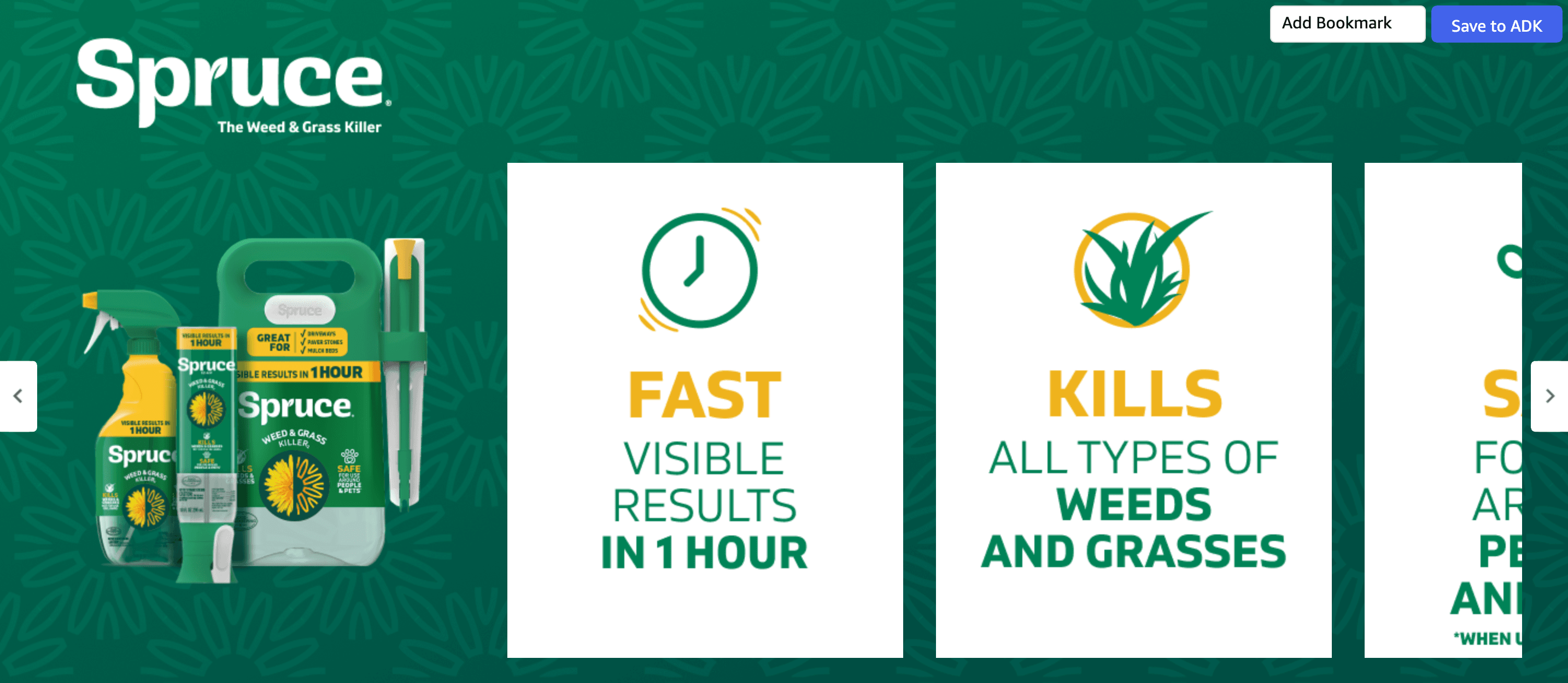 Brand Stories for Amazon.com : Spruce Weed Killer Spray