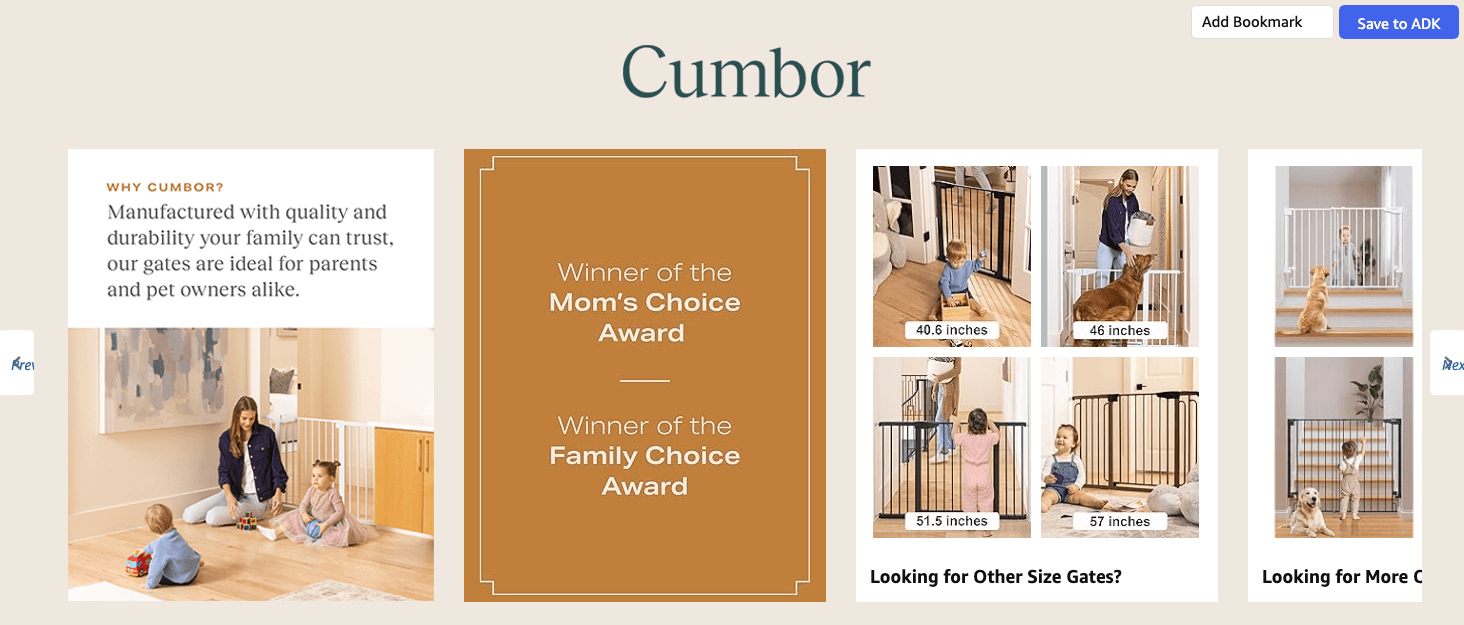 Amazon.com: Cumbor 29.7-46" Baby Gate for Stairs: Brand Stories