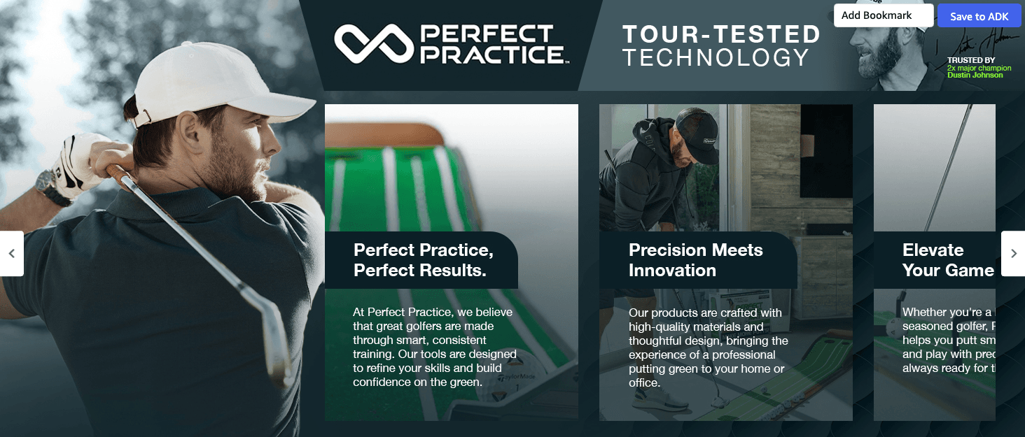 Brand Stories for Amazon.com : PERFECT PRACTICE Golf Putting Mirror