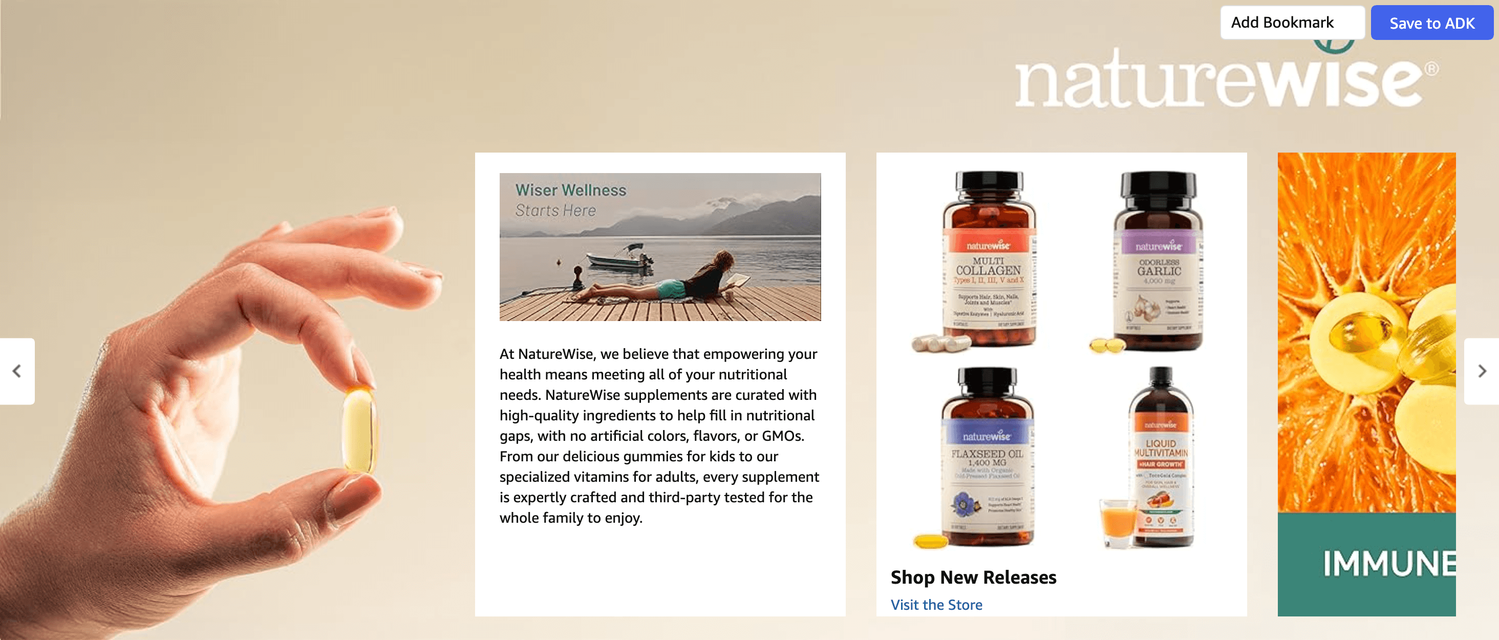 Brand Stories for Amazon.com: NatureWise Vitamin D3 5000iu (125 mcg) 1 Year Supply for Immune Support