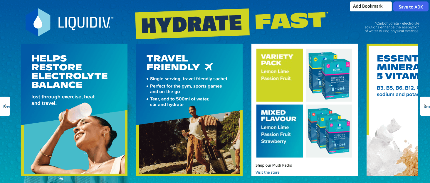 Liquid I.V. Hydration Sachets: Brand Stories