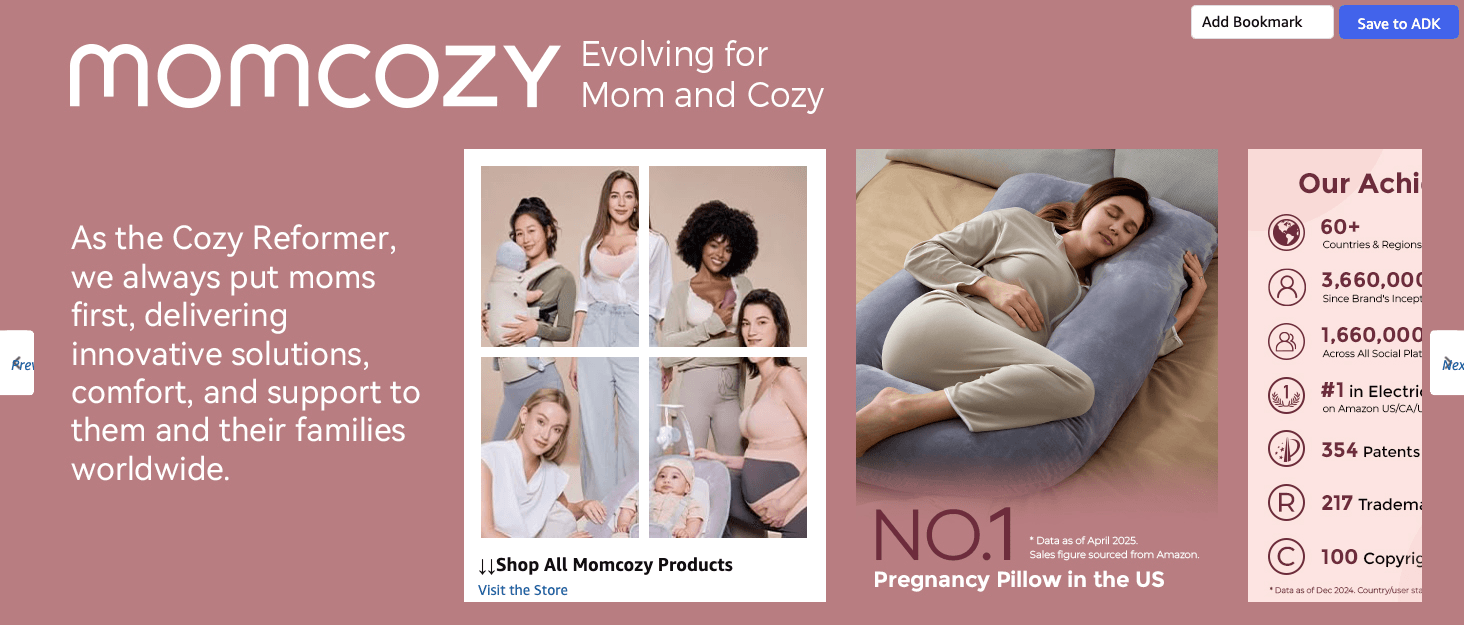 Amazon.com: Momcozy Pregnancy Pillows with Cooling Cover: Brand Stories