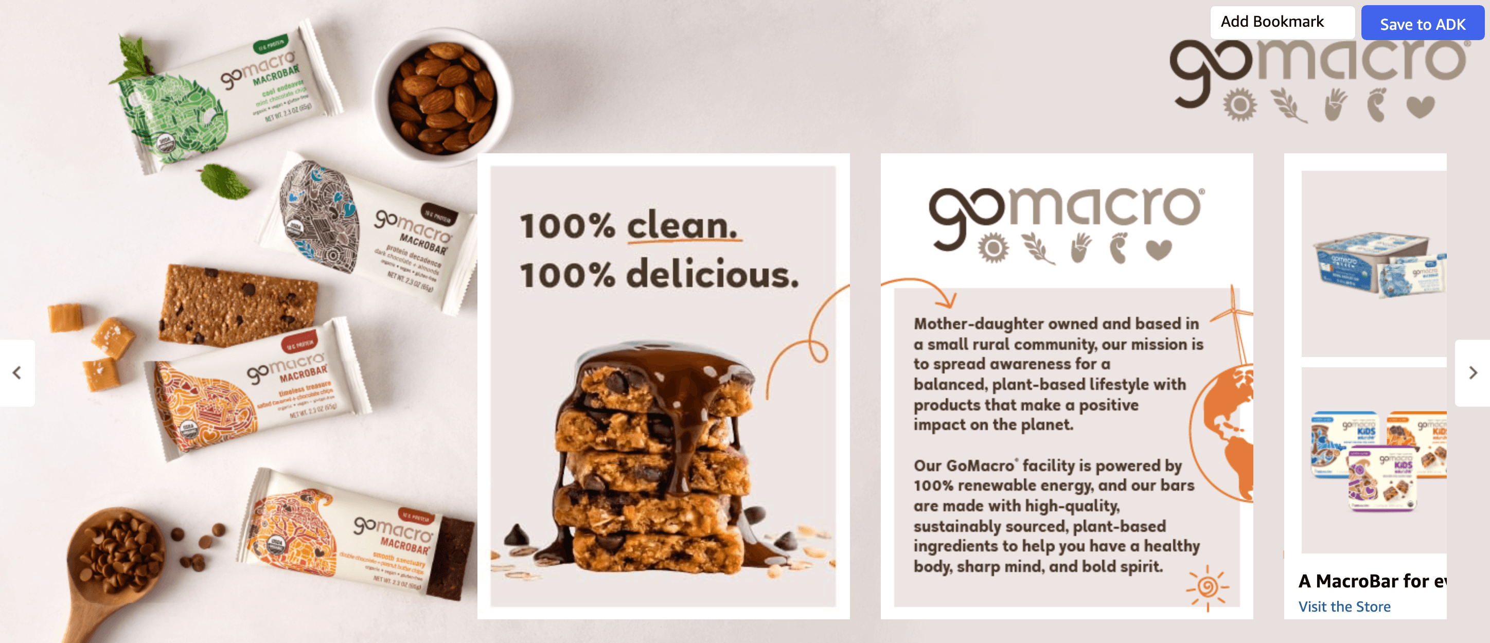 Brand Stories for Amazon.com : GoMacro MacroBar Organic Vegan Protein Bars