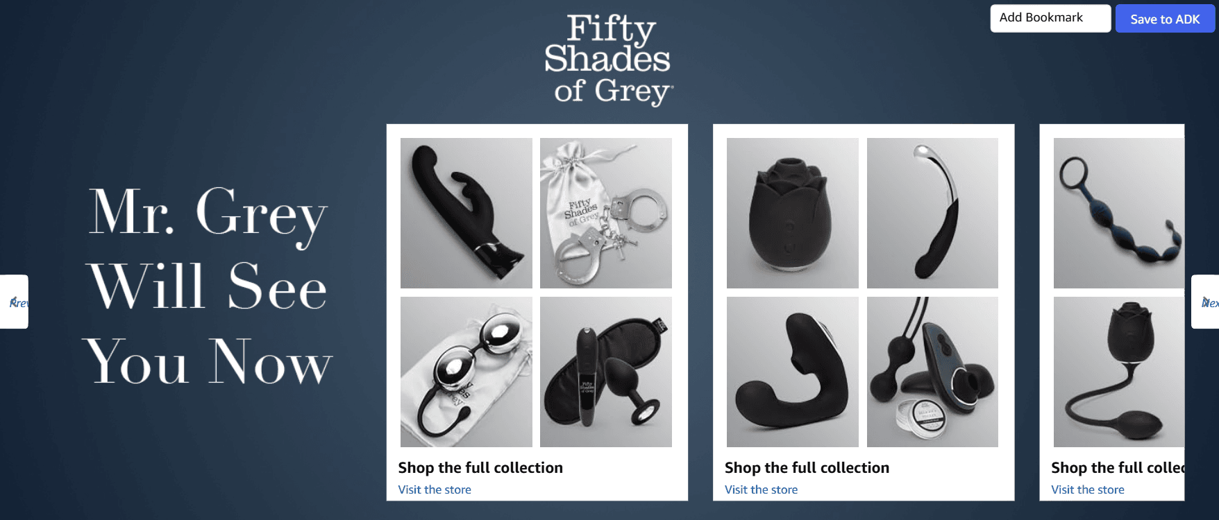 Fifty Shades of Grey at Ease Water Based Lube Gel: Brand Stories