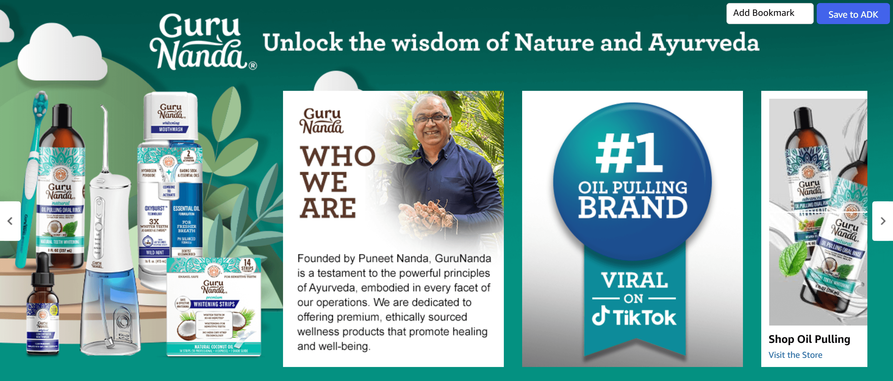 Brand Stories for Amazon.com: GuruNanda Travel Size Coconut Oil Pulling