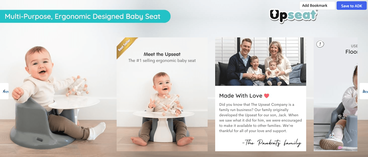 Amazon.com : Upseat Baby Floor Seat Booster Chair for Sitting Up with Removable Tray for…: Brand Stories