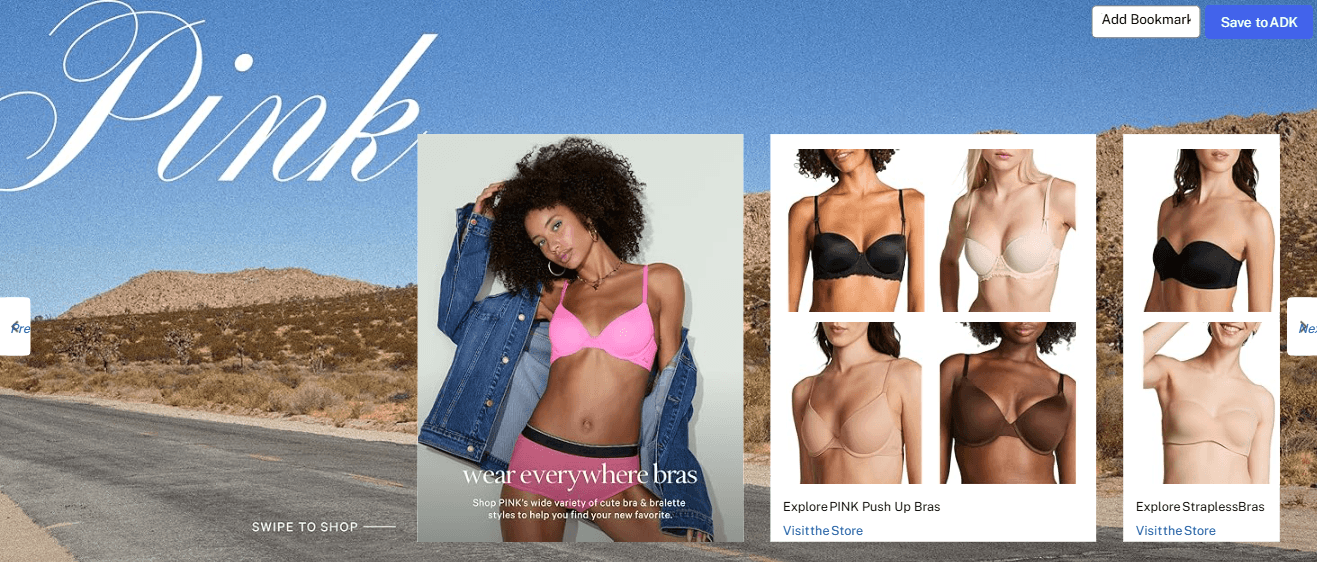 Brand Stories for Victoria's Secret Women's Pink Wear Everywhere Lightly Lined T-Shirt Bra
