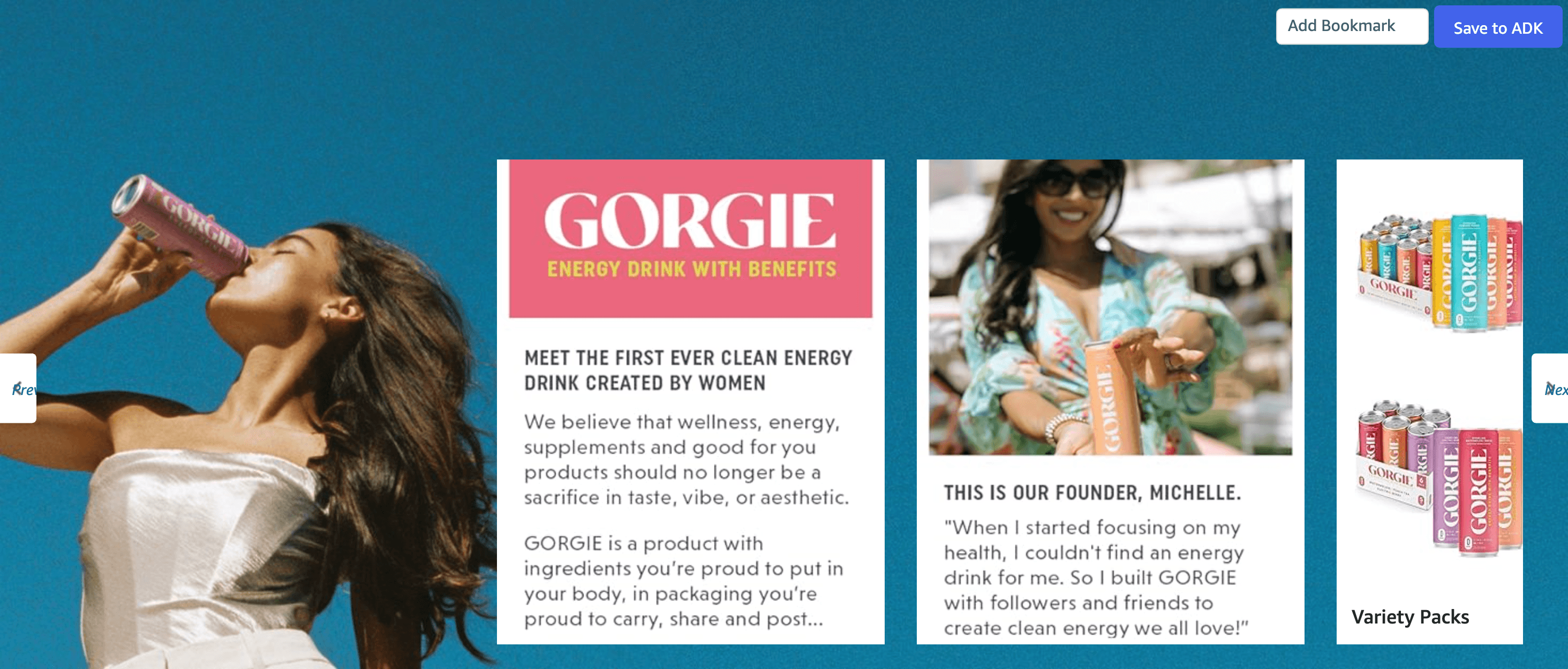 Amazon.com : GORGIE Sugar Free Natural Energy Drinks: Brand Stories