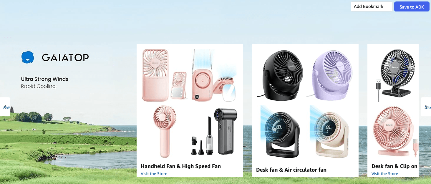 Amazon.com: Gaiatop Mini Portable Stroller Fan: Brand Stories