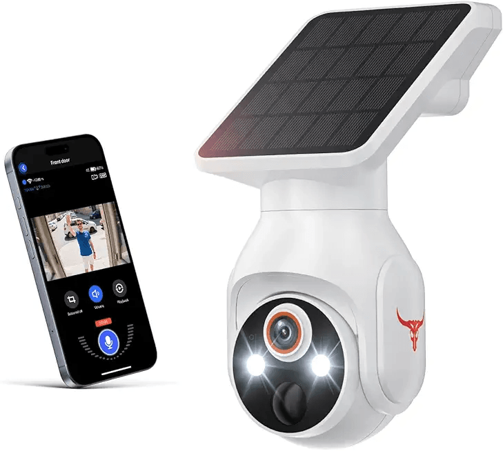 1080P Wireless Security Camera with Solar Panel: Hero Images