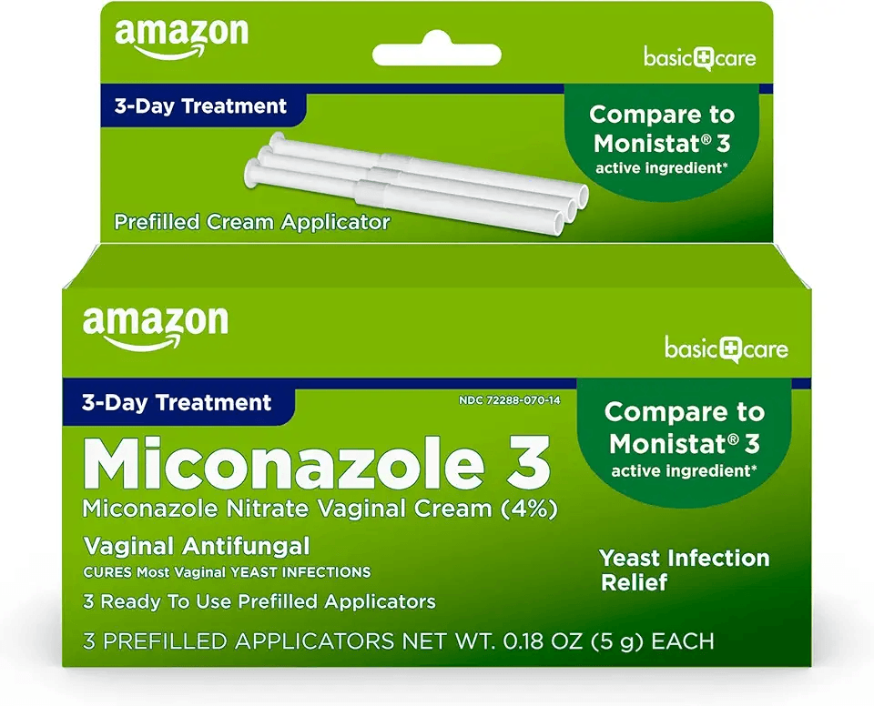 Amazon Basic Care Miconazole Nitrate Vaginal Cream (4 Percent): Hero Images