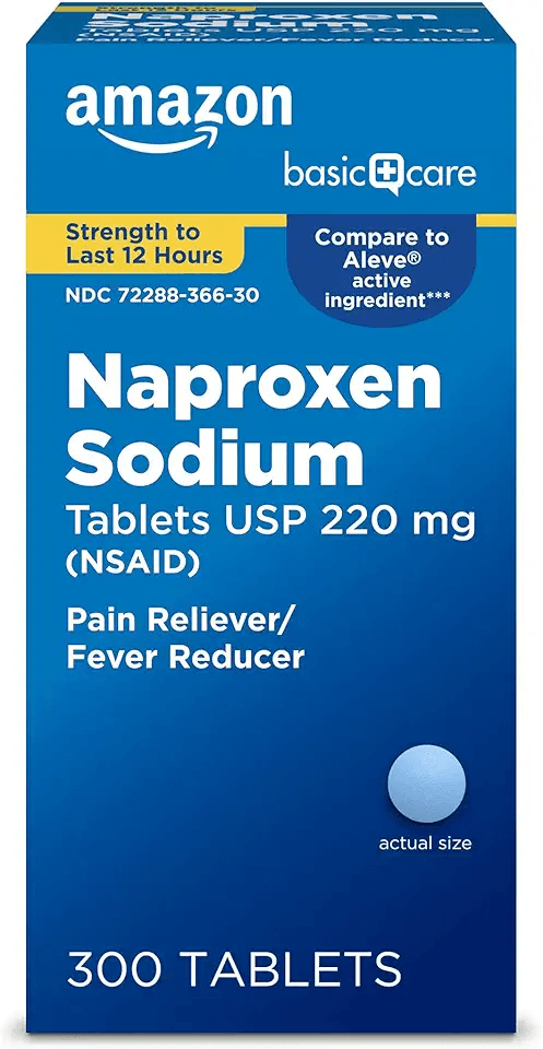 Amazon Basic Care Naproxen Sodium Tablets 220 mg: Hero Images