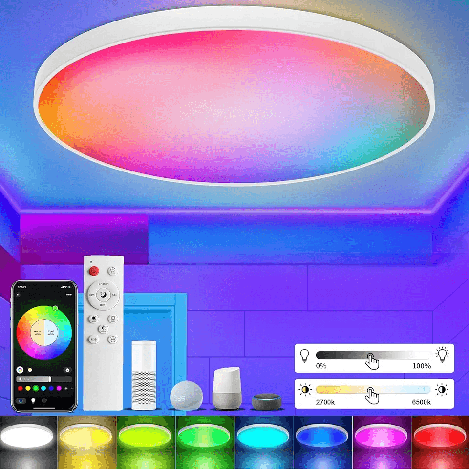 Taipow LED Ceiling Light with Remote Control: Hero Images