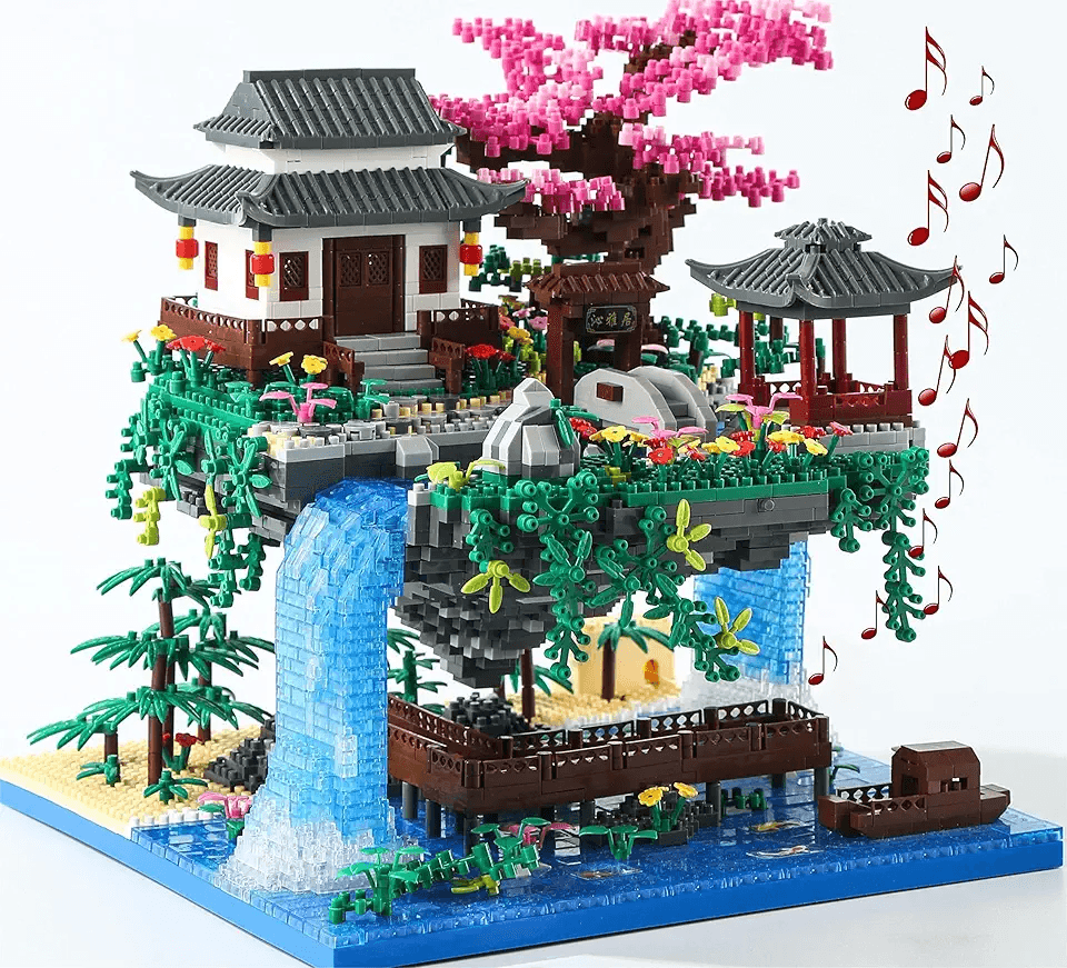 Yushinv Sakura Tree Building Set: Hero Images